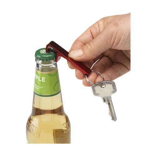 Alu Opener Phone Stand GRS Recycled keyring