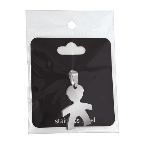 PENDANT STEEL LITTLE BOY 22x28mm