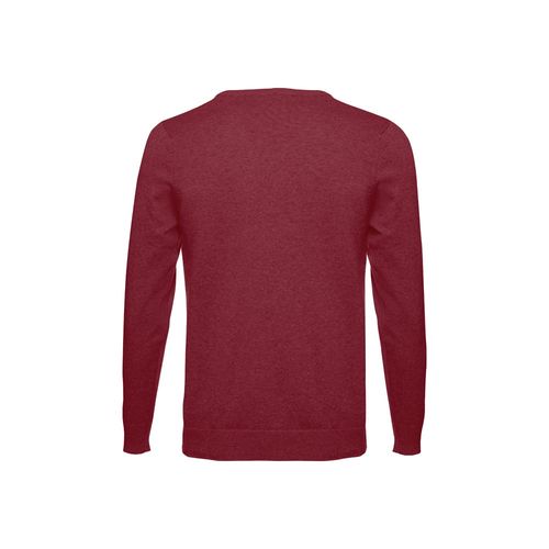 THC MILAN. Pullover da uomo con scollo a V in cotone e poliammide