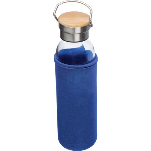 Glass bottle with neoprene sleeve, 600ml