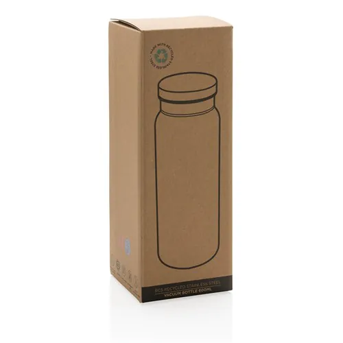 Bouteille isotherme 600ml en acier inoxydable recyclé RCS Bouteille isotherme 600ml en acier inoxydable recyclé RCS