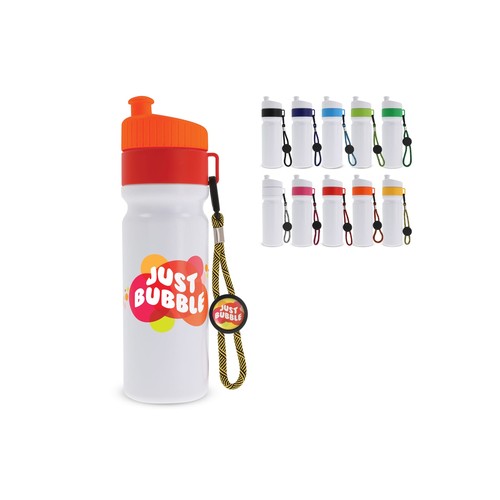 Bidon de sport avec bord et cordon 750ml Bidon de sport avec bord et cordon 750ml