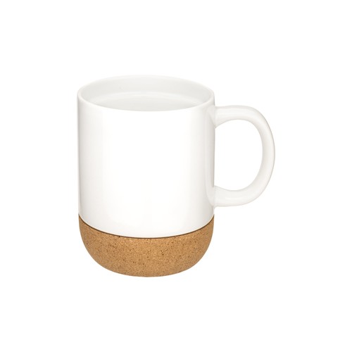 410 ml ceramic mug with separable cork base 410 ml ceramic mug with separable cork base