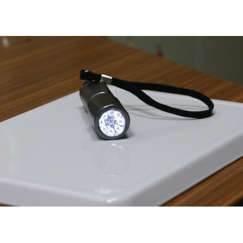 Metmaxx® LED MegaBeam safety lamp "PocketSecurity" silver