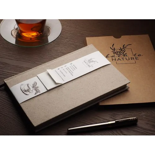 Cahier de thé recyclé