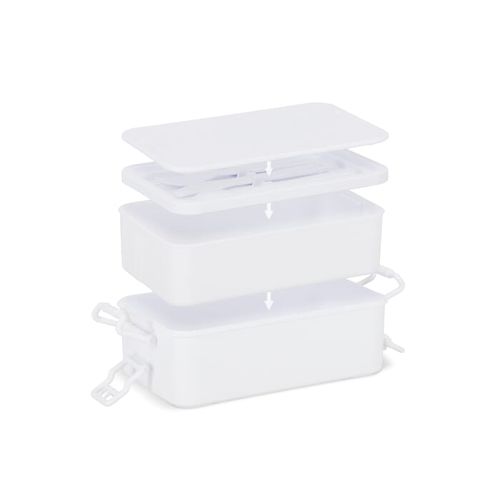 Double layer Lunch Box with Cutlery