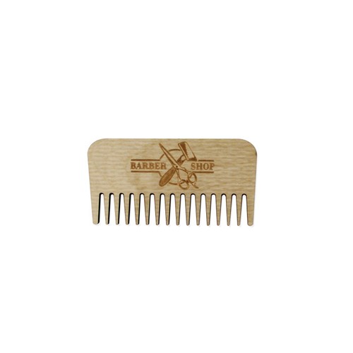 CUSTOMIZABLE LASER ENGRAVED WOODEN COMB