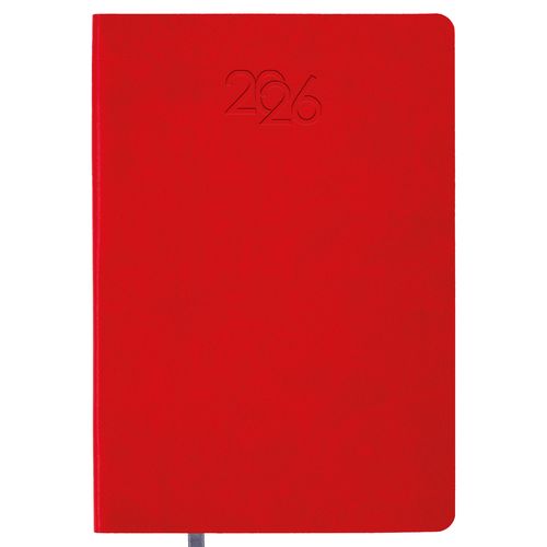 2026 daily planner with soft cover in thermo-reactive PU