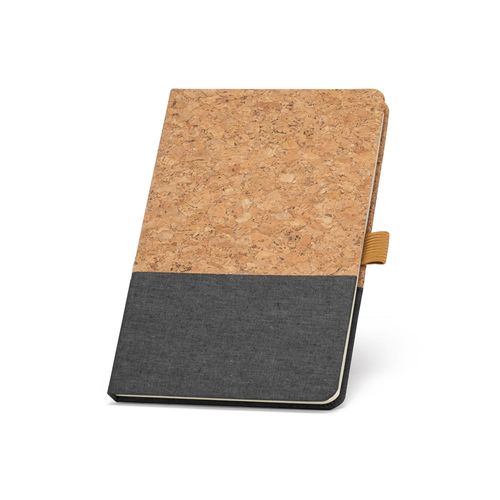 KLEE. A5 notebook in cork and linen with lined sheets