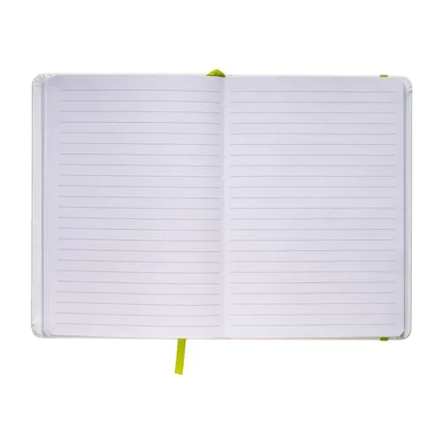 Bloc note avec élastique et feuille de papier à ligne Bloc note avec élastique et feuille de papier à ligne