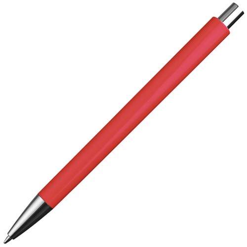 Stylo bille avec applications argentées