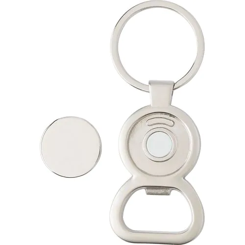Porte-clés en métal avec décapsuleur Soren