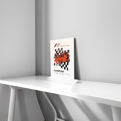 TROFEO 10MM 15X22CM PERSONALIZABLE RECTANGULAR