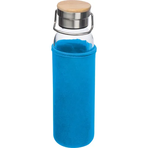 Bouteille en verre avec housse néoprène, 600 ml