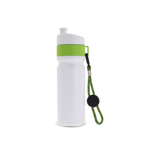 Bidon de sport avec bord et cordon 750ml