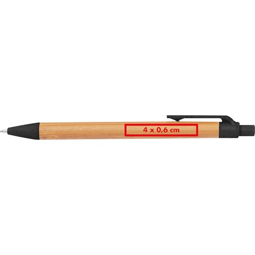 Stylo à bille en paille de blé et bambou