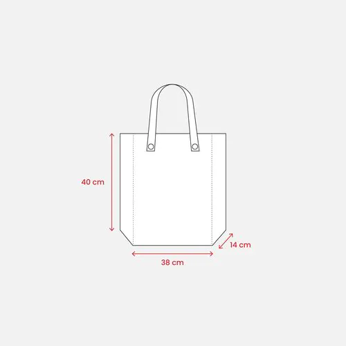 Stitched 80 g/m2 non-woven fabric foldable shopping bag with gusset and short handles Stitched 80 g/m2 non-woven fabric foldable shopping bag with gusset and short handles