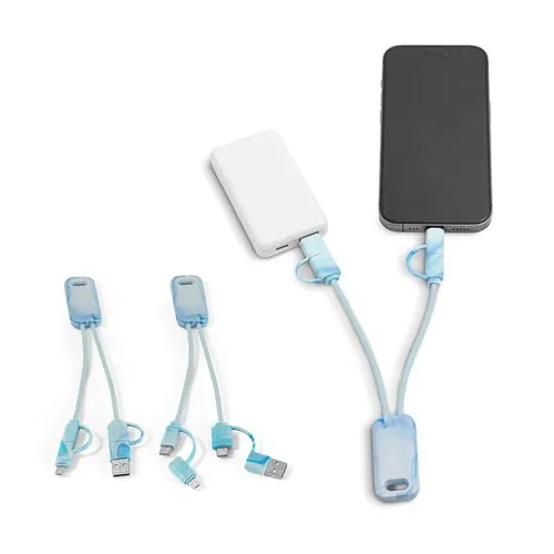 BERNERS. Superfast 6-in-1 USB cable in recycled PET (100% rPET) BERNERS. Superfast 6-in-1 USB cable in recycled PET (100% rPET)