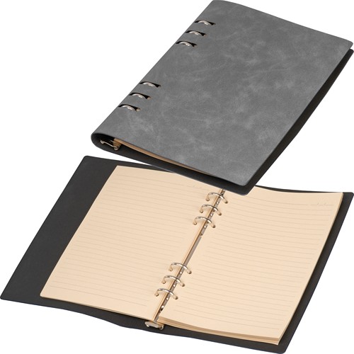 A5 ring binder with PU cover A5 ring binder with PU cover