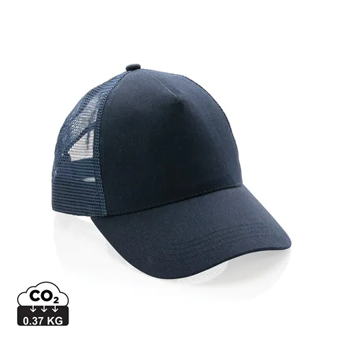 Casquette filet 5 panneaux coton recyclé Impact AWARE™ Casquette filet 5 panneaux coton recyclé Impact AWARE™