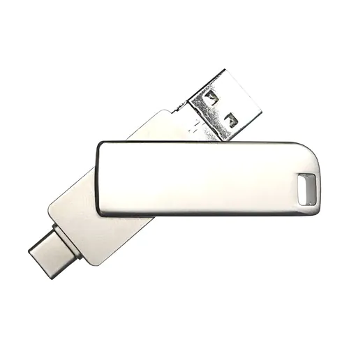 Clé USB 4en1 OTG 08 USB 2.0 Flash Disk 64 Go Argent