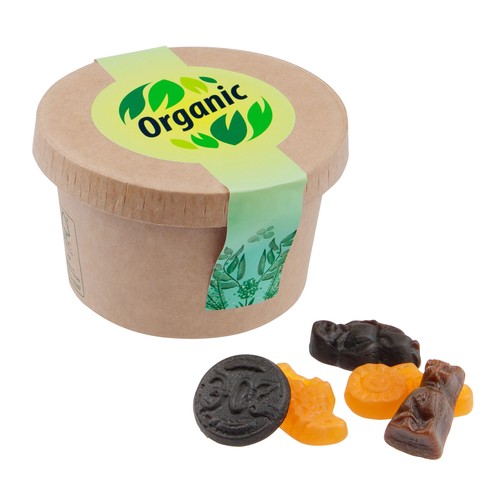 Cardboard cup with candy Cardboard cup with candy