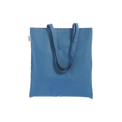 Solid-colored shopper bag in 220 g/m2 recycled cotton