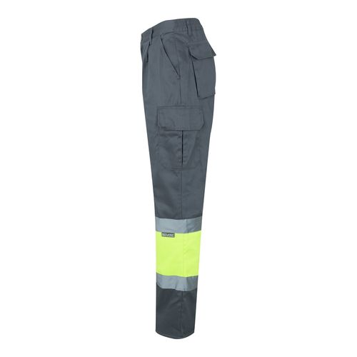 VL ATHENA. Pantaloni in twill bicolore, foderati, con diverse tasche, in cotone (20%) e poliestere (80%)