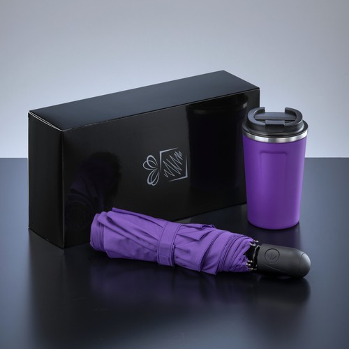 TRAVELLER SET: THERMAL MUG NORDIC 350 ml & FULL AUTOMATIC UMBRELLA TRAVELLER SET: THERMAL MUG NORDIC 350 ml & FULL AUTOMATIC UMBRELLA