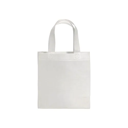 80 g/m2 non-woven fabric mini shopping bag with gusset and short handles