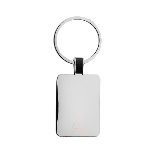 RCS recycled zinc alloy rectangle keyring RCS recycled zinc alloy rectangle keyring