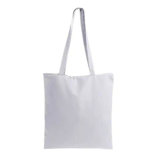 220 g/m2 cotton shopping bag, long handles, zip closure