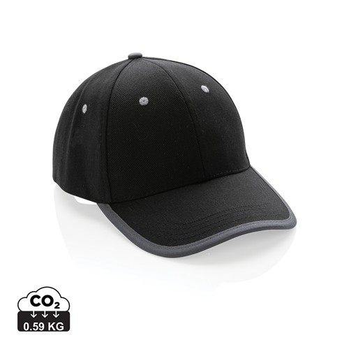 Casquette contraste 6 panneaux coton recyclé Impact AWARE™ Casquette contraste 6 panneaux coton recyclé Impact AWARE™