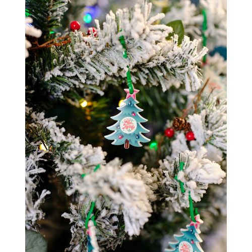 Flat Xmas Tree Bauble - Recycled