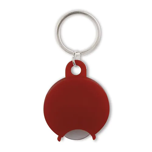 COIN HOLDER KEY CHAIN IN PLASTIC AND METAL COIN HOLDER KEY CHAIN IN PLASTIC AND METAL
