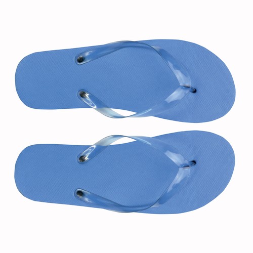 Tong UNISEXE avec semelle en PE (114 g) et lanière en PVC transparente. Taille unique Tong UNISEXE avec semelle en PE (114 g) et lanière en PVC transparente. Taille unique