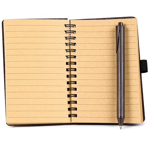 KRAFT PAPER NOTEBOOK, COFFEE GROUNDS POWDER + PLASTIC KRAFT PAPER NOTEBOOK, COFFEE GROUNDS POWDER + PLASTIC