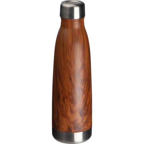 Botella de acero inoxidable con aspecto de madera Tampa Botella de acero inoxidable con aspecto de madera Tampa