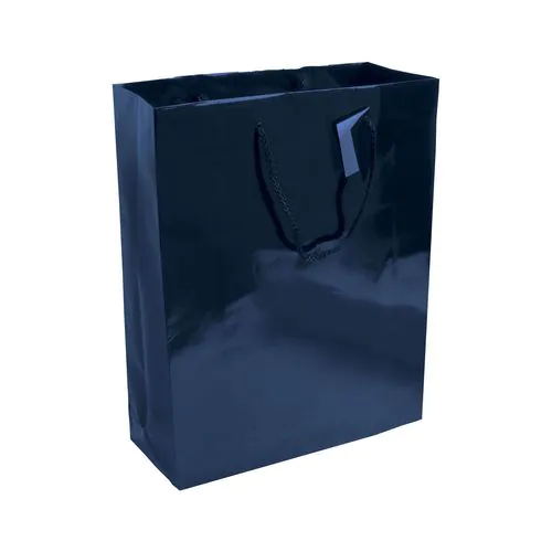 157 g/m2 laminated paper shopping bag with gusset and bottom reinforcement, string handles 157 g/m2 laminated paper shopping bag with gusset and bottom reinforcement, string handles