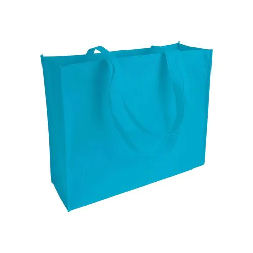 Non woven sticked shopping bag, long handle and gusset Non woven sticked shopping bag, long handle and gusset
