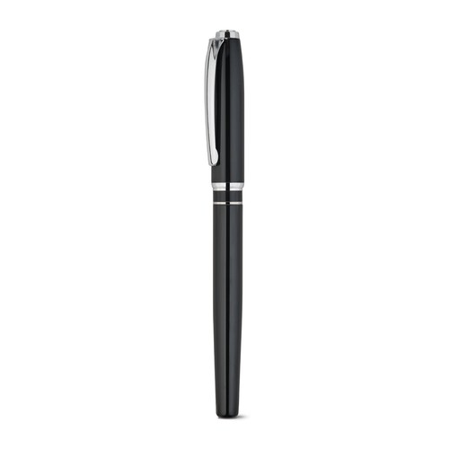 SARAMAGO. Coffret haut de gamme comprenant 1 stylo à bille et 1 stylo roller en cuivre et acier inoxydable, à encre bleue SARAMAGO. Coffret haut de gamme comprenant 1 stylo à bille et 1 stylo roller en cuivre et acier inoxydable, à encre bleue