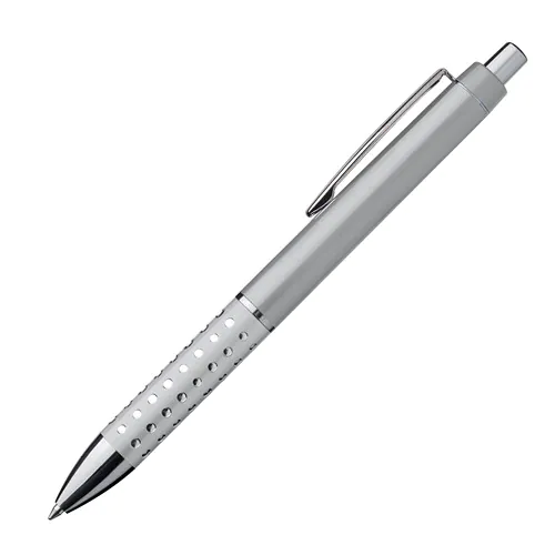 Plastic ball pen with sparkling dot grip zone Plastic ball pen with sparkling dot grip zone