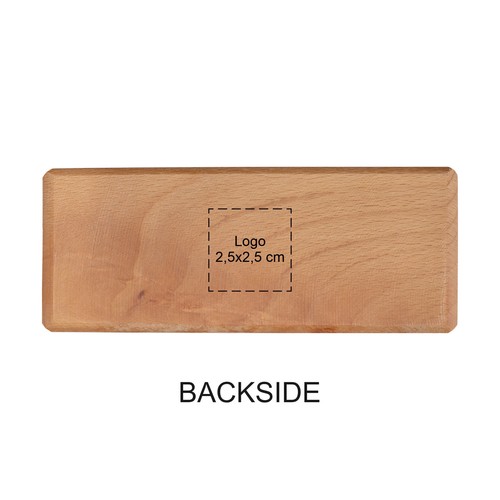 Beech menu card holder A6