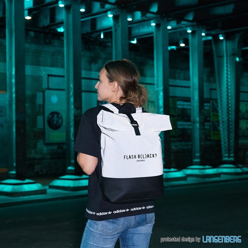 Rollup-Backpack FLASH-BLACK