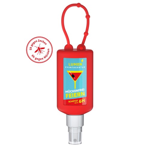Insect Repellent Spray (sensitive), 50 ml bumper red, Body Label Insect Repellent Spray (sensitive), 50 ml bumper red, Body Label