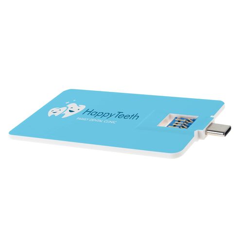 Clé USB Credit Card 3.0 Type-C, 128 GB