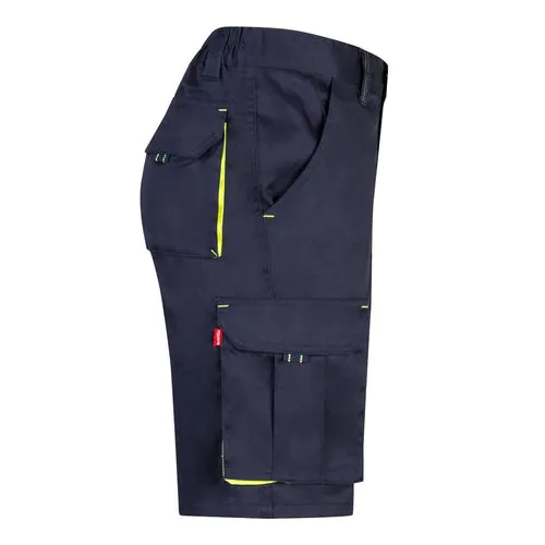 VL HEMERA. Two-tone, multi-pocket stretch Bermuda shorts (240g/m²), in cotton (46%), EME (38%) and polyester (16%) VL HEMERA. Two-tone, multi-pocket stretch Bermuda shorts (240g/m²), in cotton (46%), EME (38%) and polyester (16%)