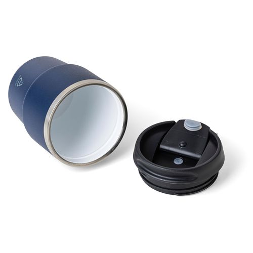 ?Gerecycled roestvrijstalen dubbelwandige drinkbeker (175 ml) Oli