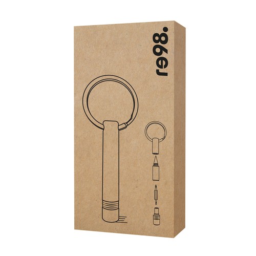 Key ring with endless pen and screwdriver RE98-PORTO TOOL