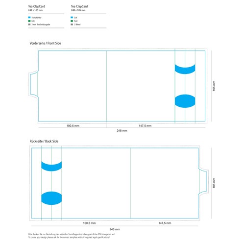 ClapCard incl. 1 TeaStick "Individ. Design"